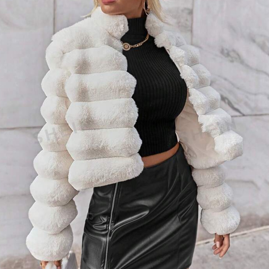 Fuzzy Crop Jacket